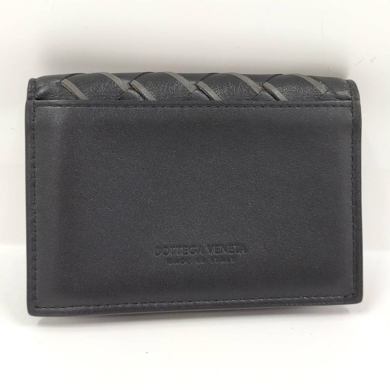 Bottega Veneta Card Case Leather Black 605720