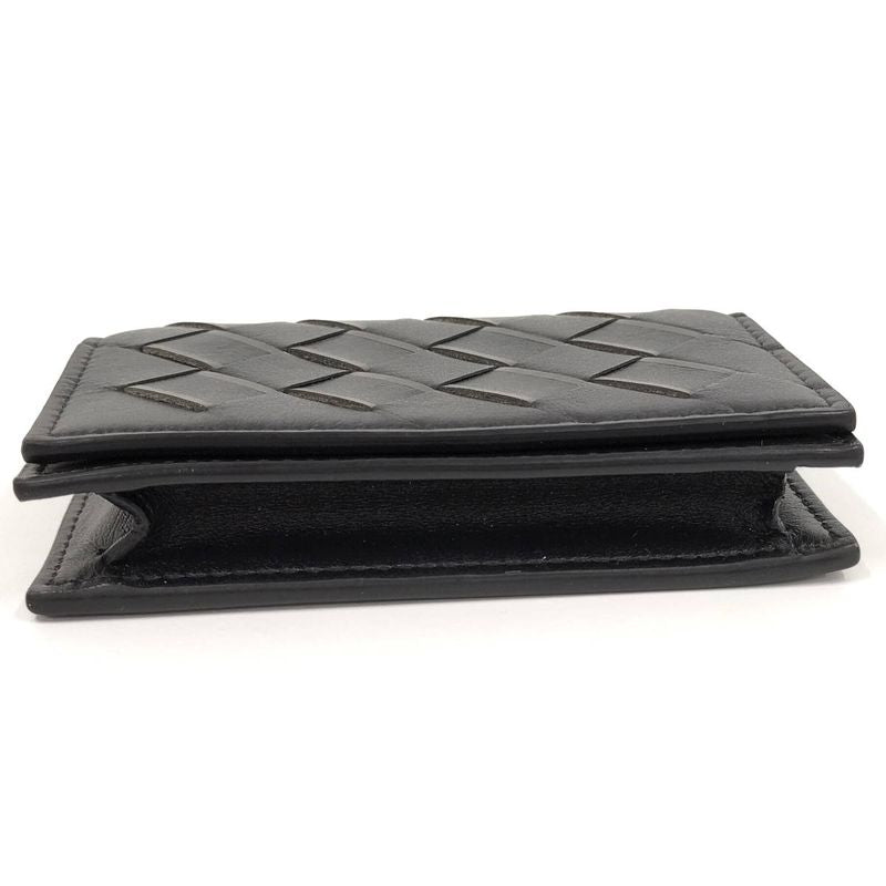 Bottega Veneta Card Case Leather Black 605720