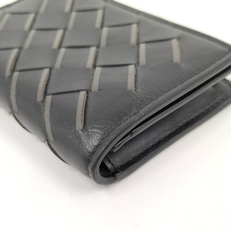 Bottega Veneta Card Case Leather Black 605720