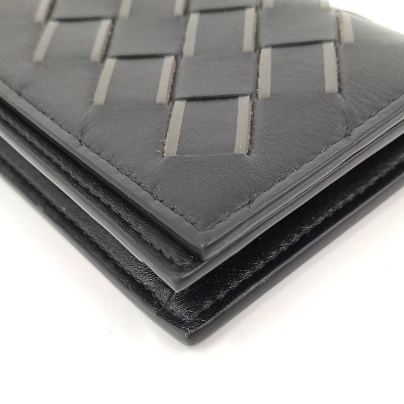 Bottega Veneta Card Case Leather Black 605720
