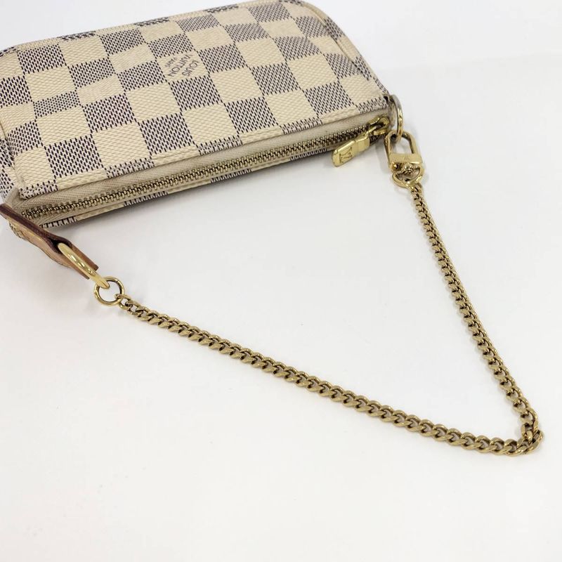 Louis Vuitton Mini Pochette Accessoire Accessory Pouch Damier Azure N58010