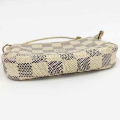 Louis Vuitton Mini Pochette Accessoire Accessory Pouch Damier Azure N58010