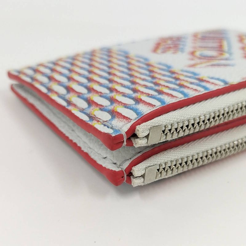 Louis Vuitton Double Zipped Card Holder Coin Case Damier Spray Multicolor M81430