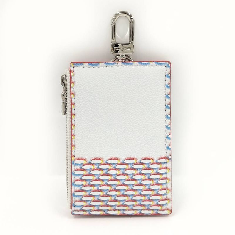 Louis Vuitton Double Zipped Card Holder Coin Case Damier Spray Multicolor M81430
