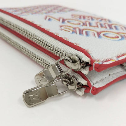 Louis Vuitton Double Zipped Card Holder Coin Case Damier Spray Multicolor M81430