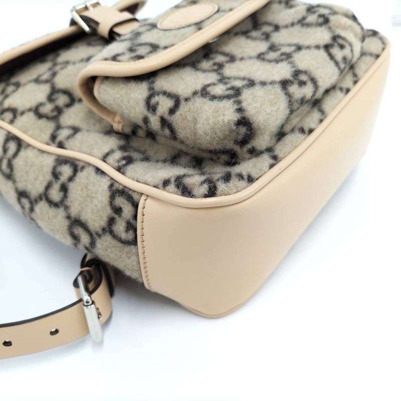 Gucci Backpack Sac Backpack GG Wool Mouton 630818