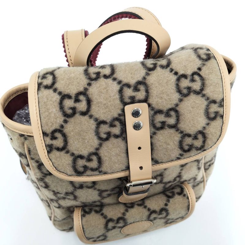Gucci Backpack Sac Backpack GG Wool Mouton 630818