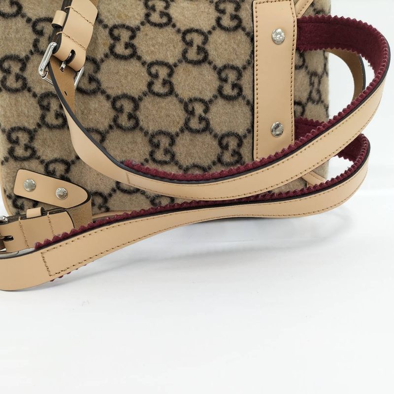 Gucci Backpack Sac Backpack GG Wool Mouton 630818
