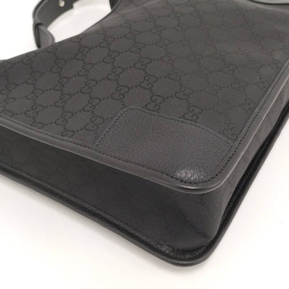 Gucci One Shoulder Bag GG Nylon Canvas Black 143743