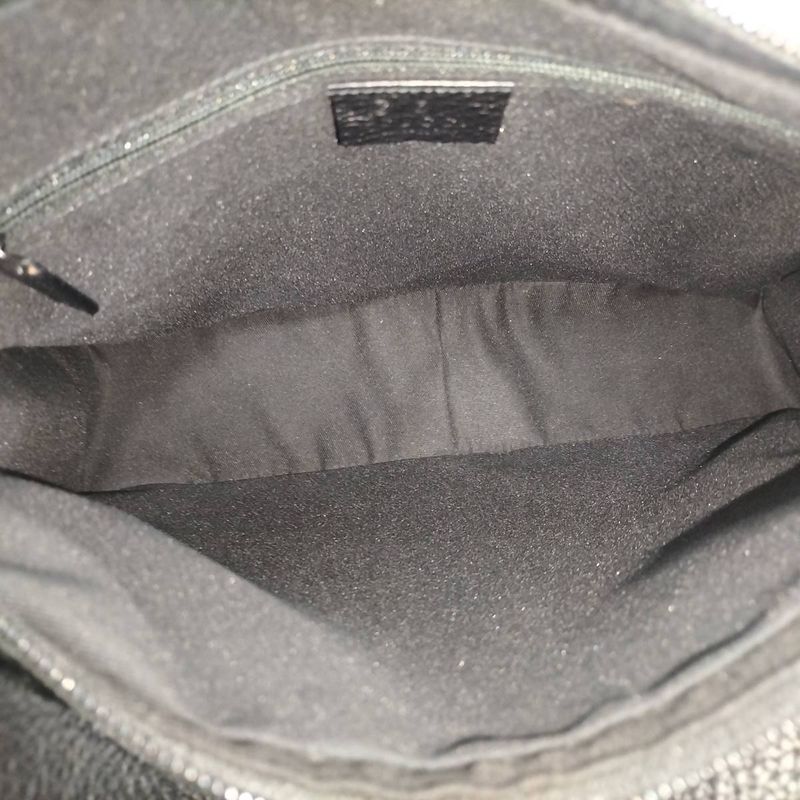 Gucci One Shoulder Bag GG Nylon Canvas Black 143743