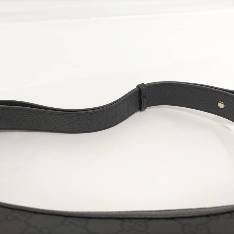 Gucci One Shoulder Bag GG Nylon Canvas Black 143743