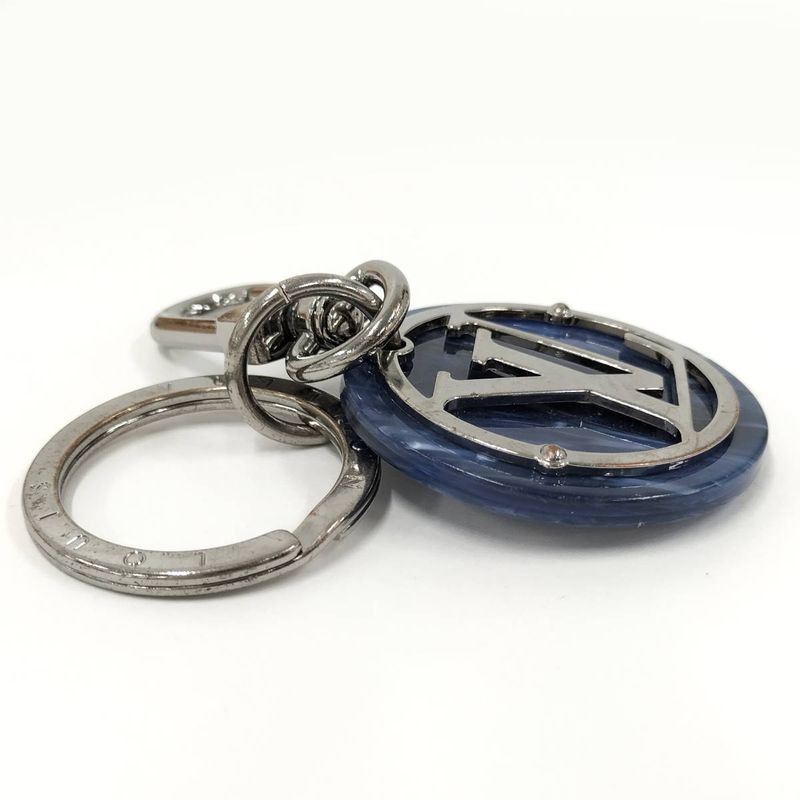 Louis Vuitton Porte Cles LV Token Charm Metal Plastic Navy Mp2721
