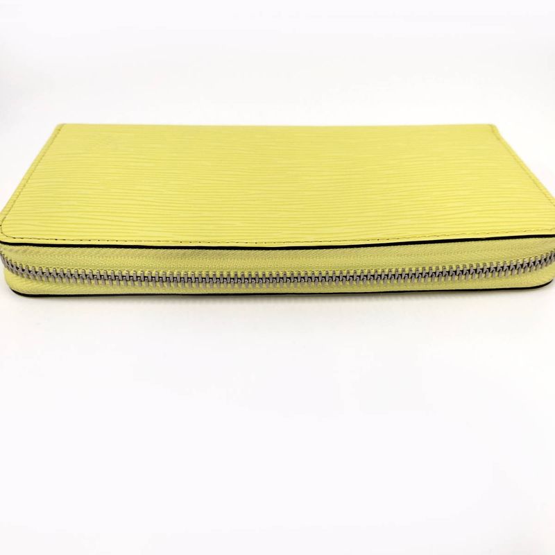 Louis Vuitton Zippy Wallet Round Zipper Long Wallet Epi Smiley Yellow M83040