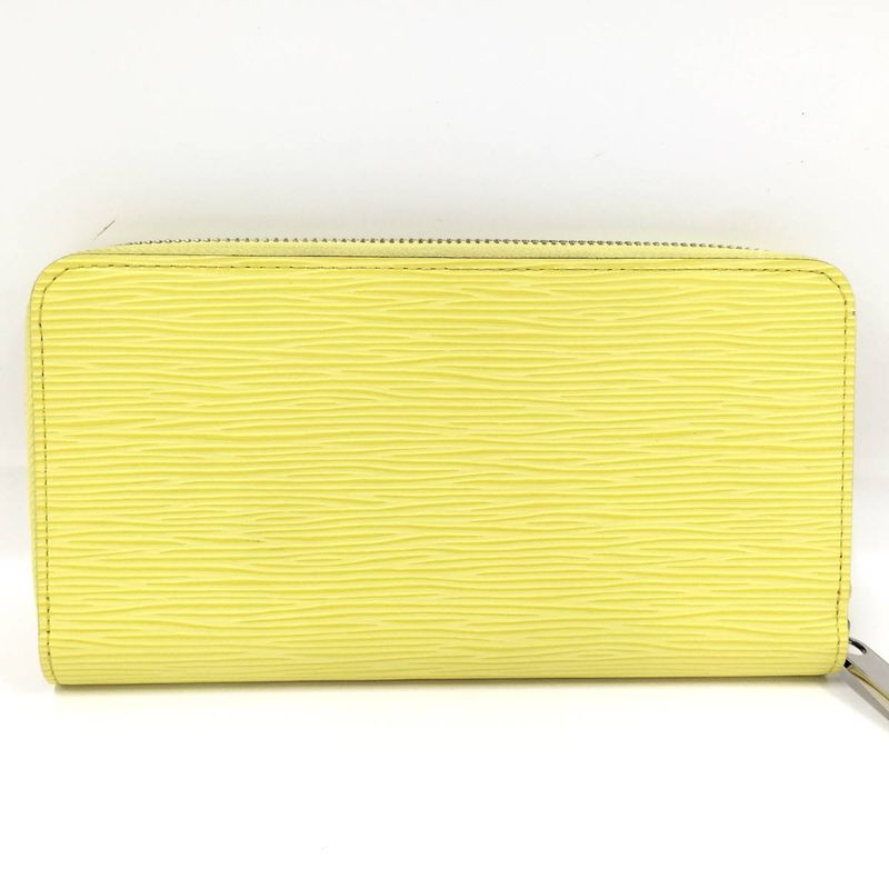 Louis Vuitton Zippy Wallet Round Zipper Long Wallet Epi Smiley Yellow M83040