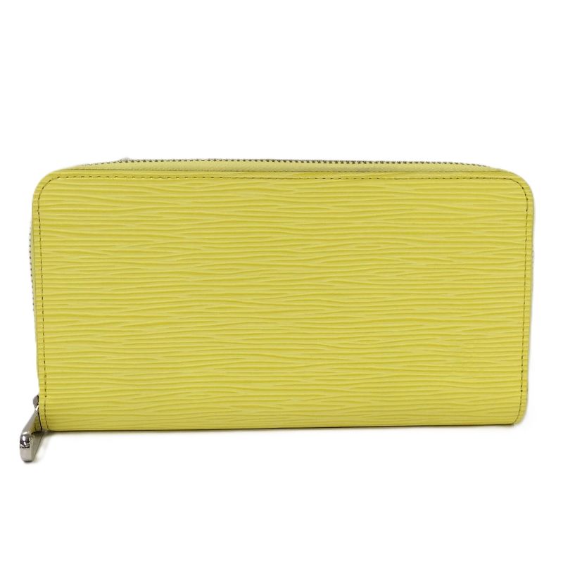 Louis Vuitton Zippy Wallet Round Zipper Long Wallet Epi Smiley Yellow M83040