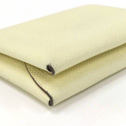 Hermes Calvi Duo Coin Case Vaux Epson Yellow Tone Stamped B