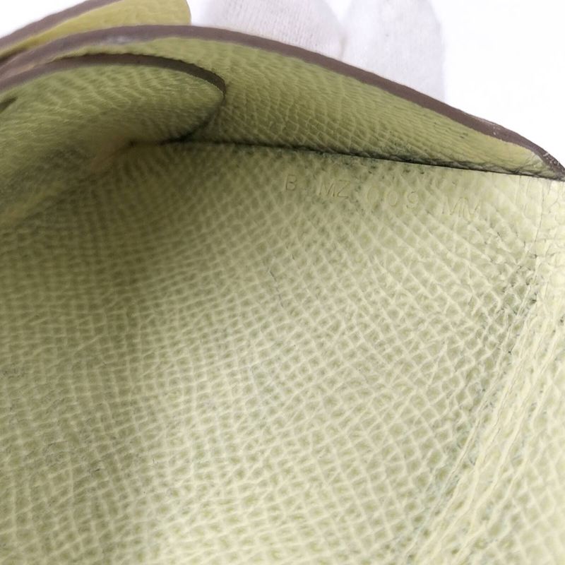 Hermes Calvi Duo Coin Case Vaux Epson Yellow Tone Stamped B