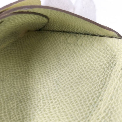 Hermes Calvi Duo Coin Case Vaux Epson Yellow Tone Stamped B