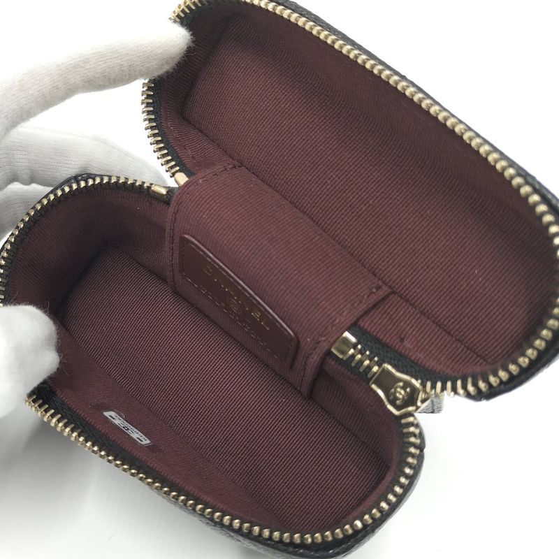 Chanel Mini Bag Charm Black Leather