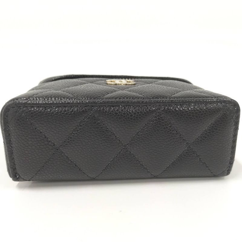 Chanel Mini Bag Charm Black Leather