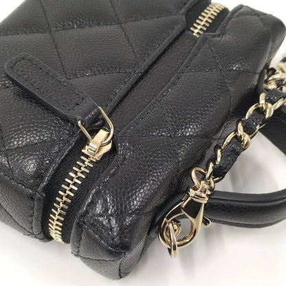 Chanel Mini Bag Charm Black Leather