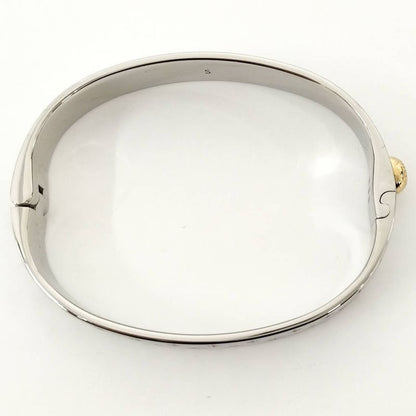 Louis Vuitton Cuff Nanogram Bracelet S Size Plated Gold Silver M00249