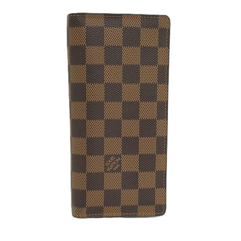 Louis Vuitton Portefeuille Blazer Folding Long Wallet Damier Ebène N60017