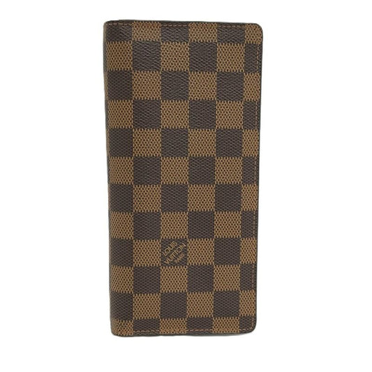 Louis Vuitton Portefeuille Blazer Folding Long Wallet Damier Ebène N60017