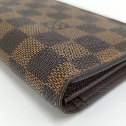 Louis Vuitton Portefeuille Blazer Folding Long Wallet Damier Ebène N60017