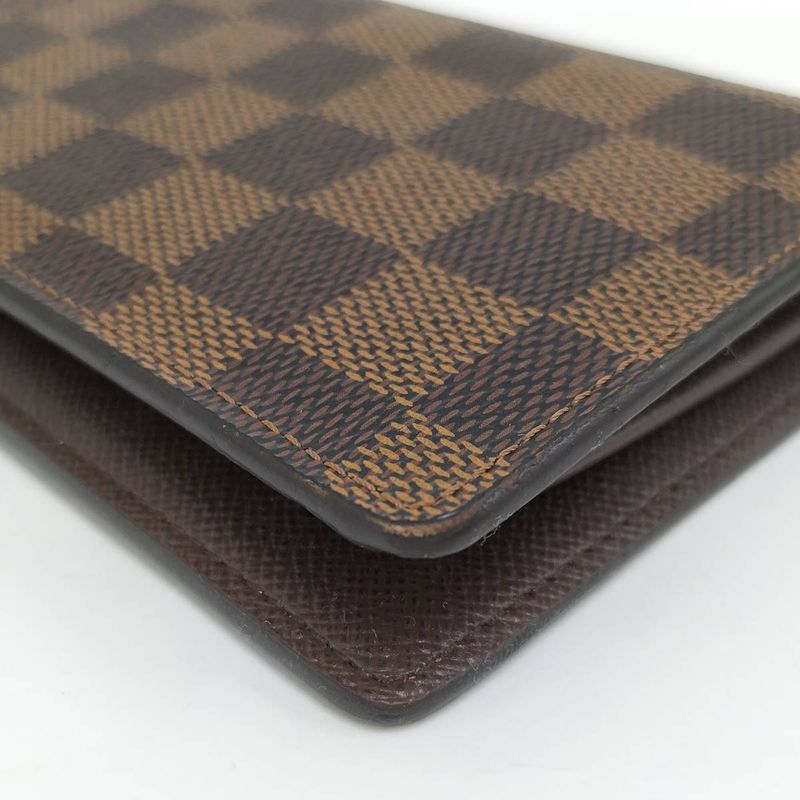 Louis Vuitton Portefeuille Blazer Folding Long Wallet Damier Ebène N60017