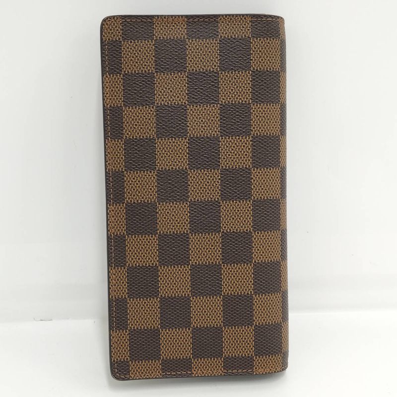Louis Vuitton Portefeuille Blazer Folding Long Wallet Damier Ebène N60017