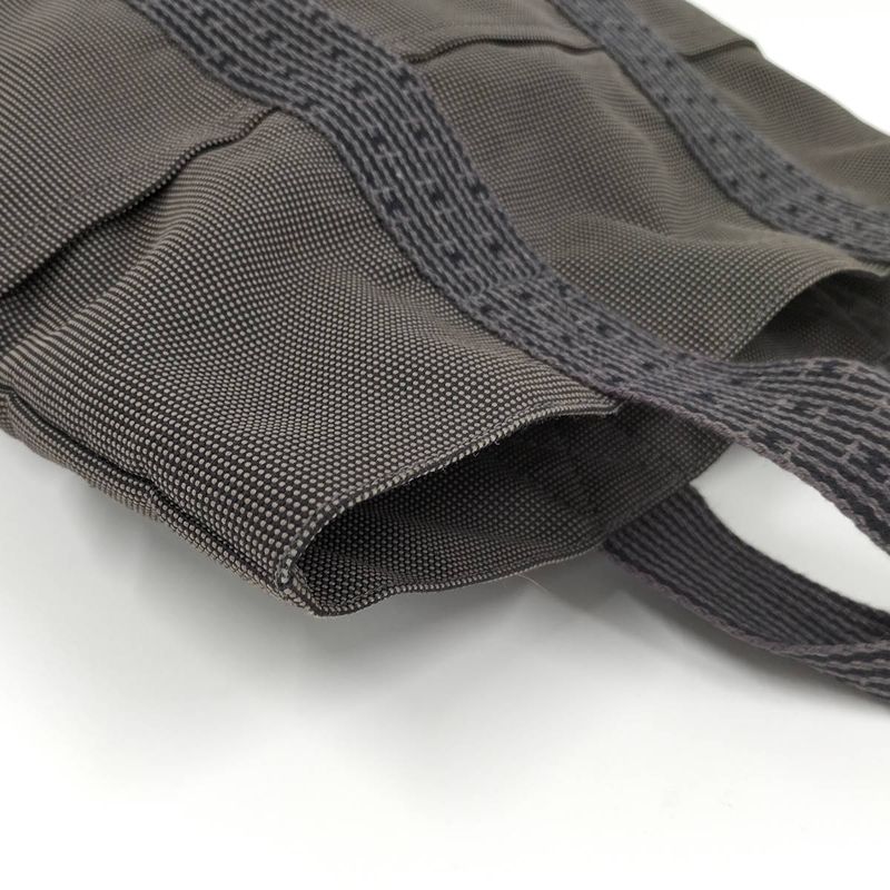 Hermes Herbag Su Tote Bag Canvas Grayish