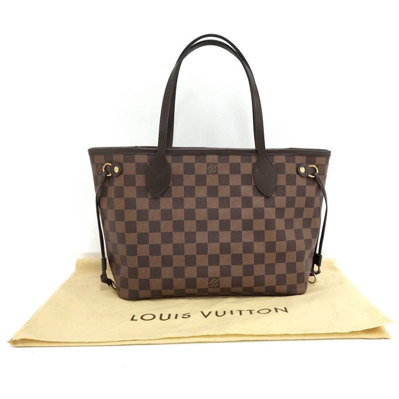 Louis Vuitton Neverfull PM Tote Bag Damier Ebène N51109