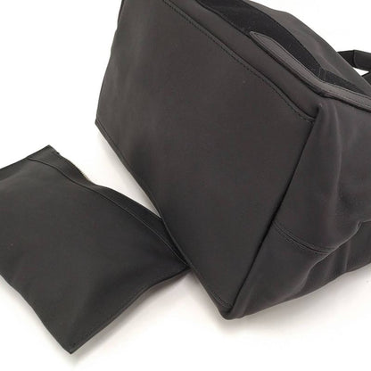 Balenciaga Navy Cabas S Tote Bag Canvas Leather Black 339933