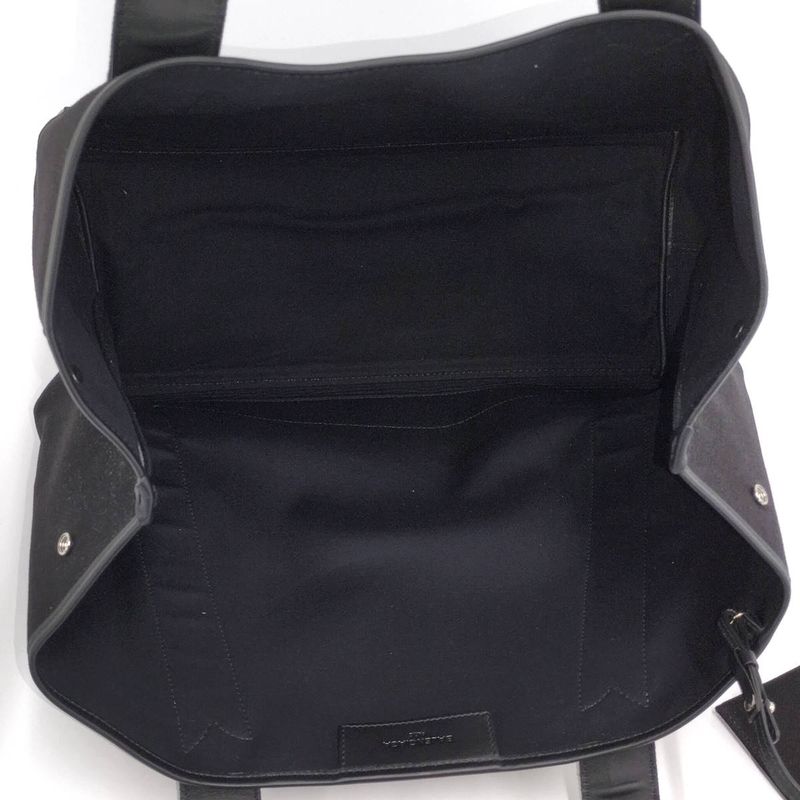 Balenciaga Navy Cabas S Tote Bag Canvas Leather Black 339933