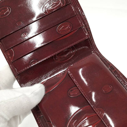 Cartier Bifold Wallet With Happy Birthday Enamel Red