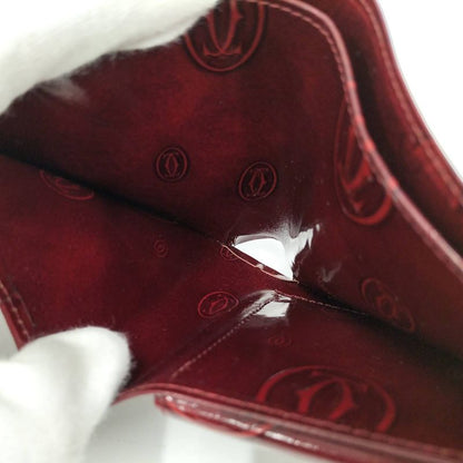 Cartier Bifold Wallet With Happy Birthday Enamel Red