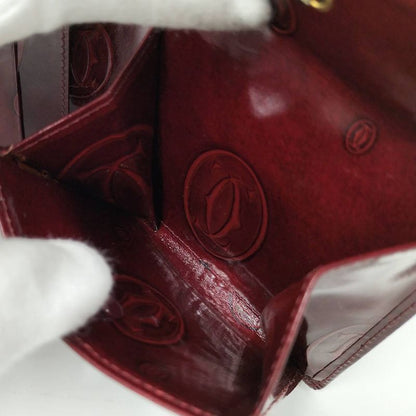 Cartier Bifold Wallet With Happy Birthday Enamel Red