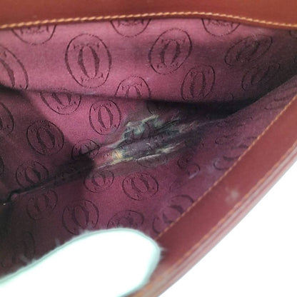 Cartier Handbag Must Line Leather Bordeaux