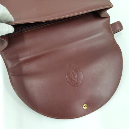 Cartier Handbag Must Line Leather Bordeaux