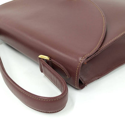 Cartier Handbag Must Line Leather Bordeaux