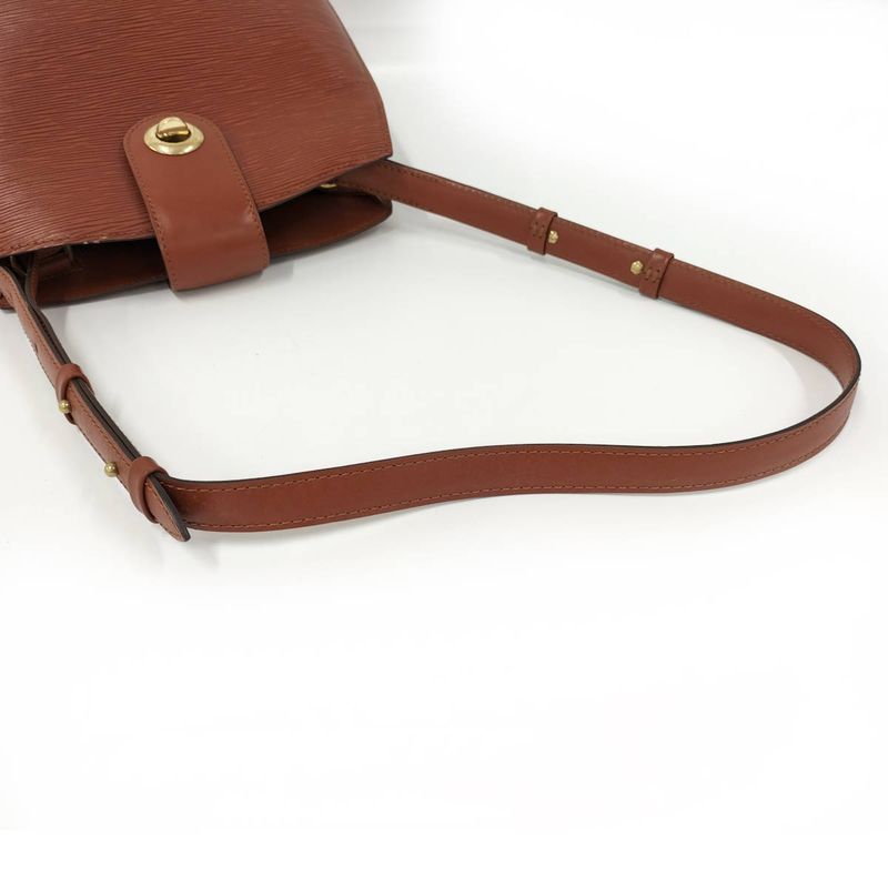 Louis Vuitton Cluny Shoulder Bag Epi Brown M52253