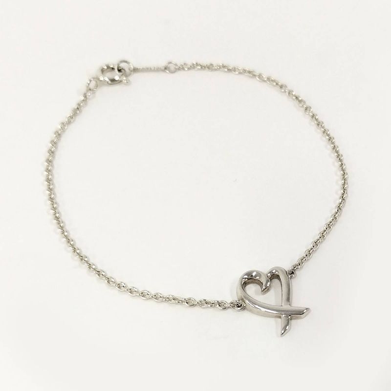 Tiffany & Co Bracelet With A Rubbing Heart Paloma Picasso Sv925 Silver