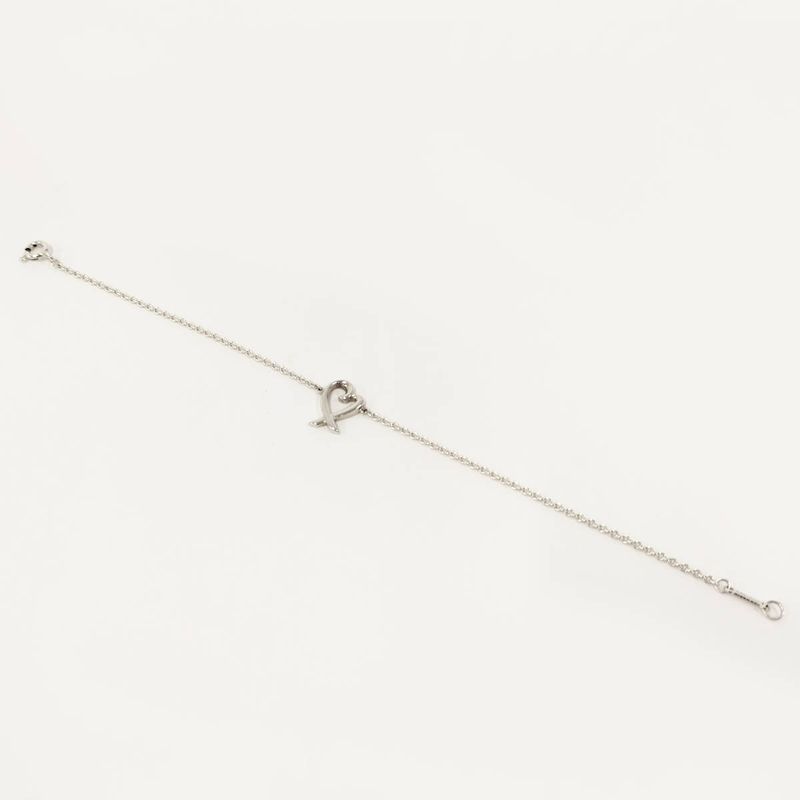Tiffany & Co Bracelet With A Rubbing Heart Paloma Picasso Sv925 Silver