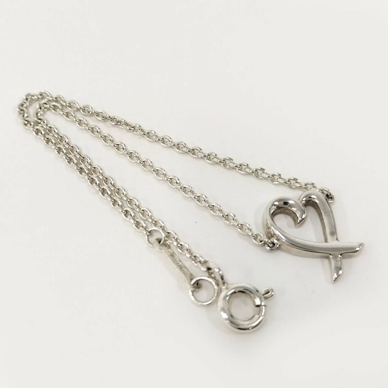 Tiffany & Co Bracelet With A Rubbing Heart Paloma Picasso Sv925 Silver