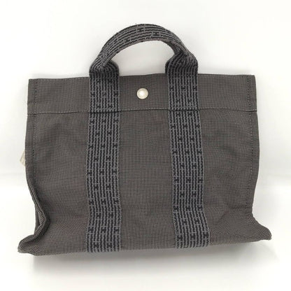 Hermes Her Line Tote PM Tote Bag Canvas Gray
