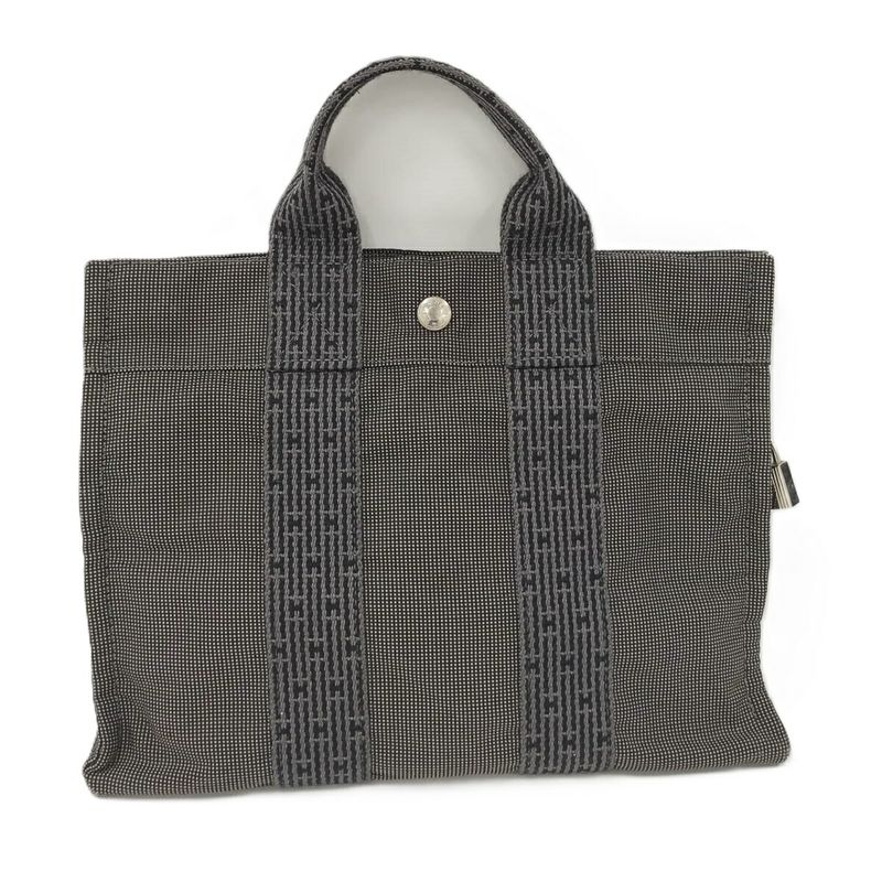Hermes Her Line Tote PM Tote Bag Canvas Gray