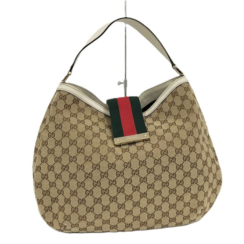 Gucci Shoulder Bag GG Canvas Brown 233604