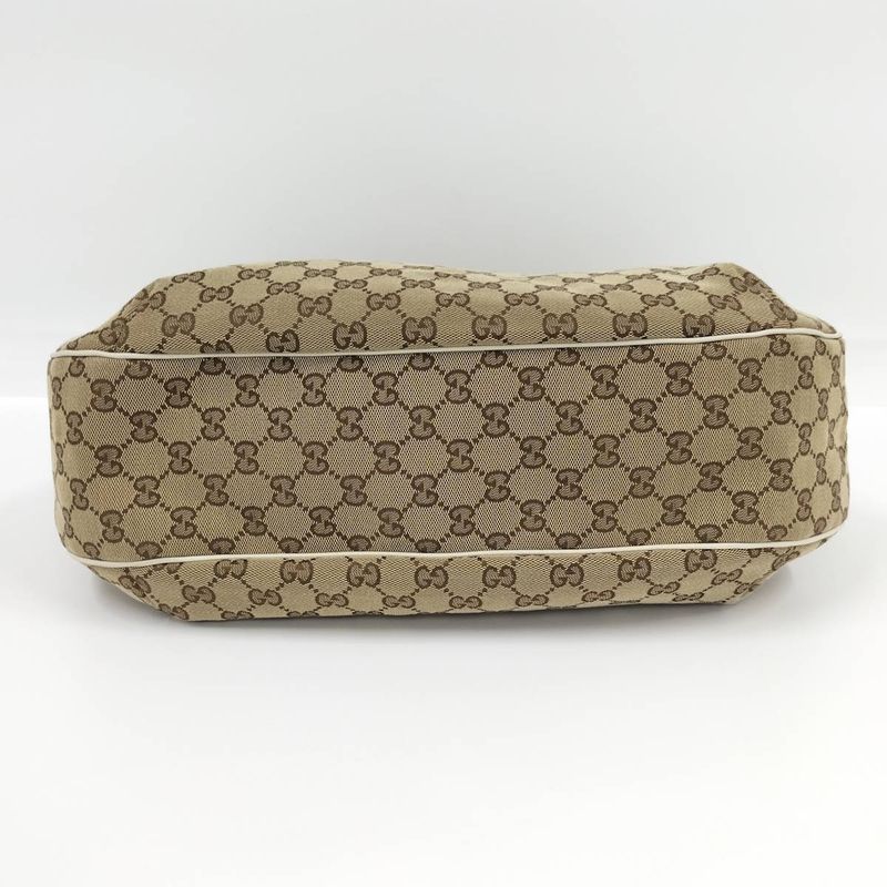Gucci Shoulder Bag GG Canvas Brown 233604