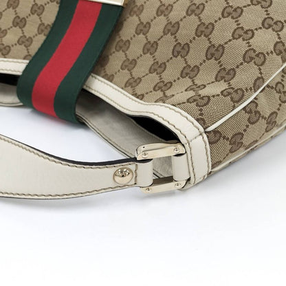 Gucci Shoulder Bag GG Canvas Brown 233604